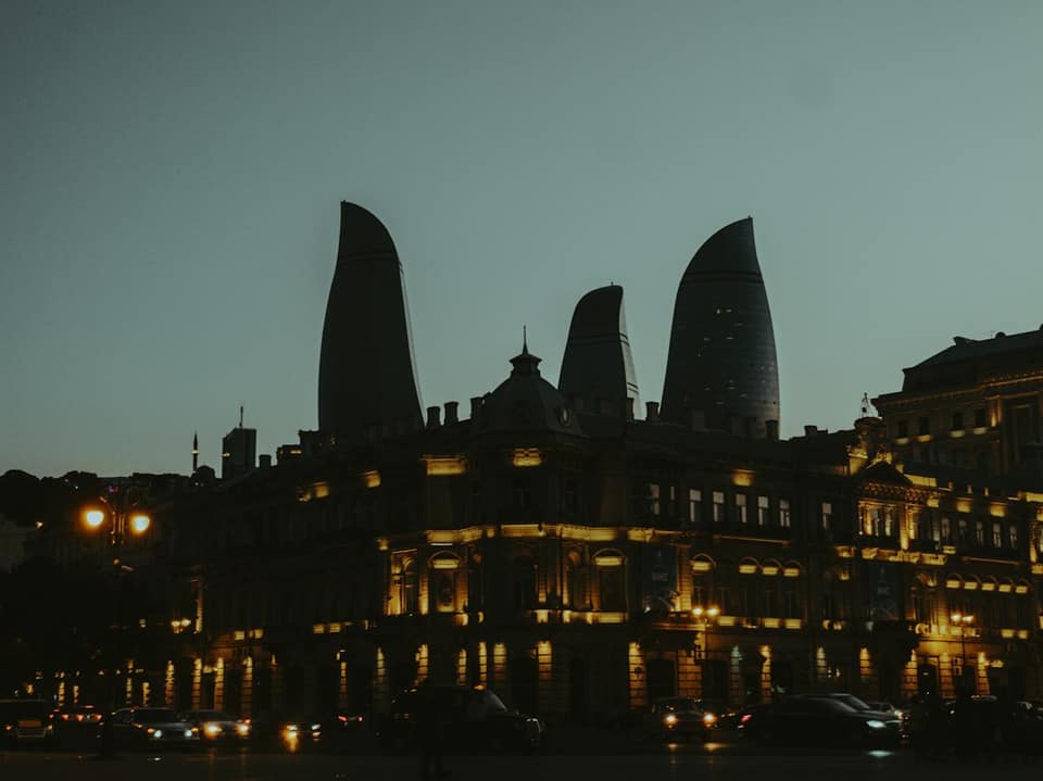 Brown concrete building during night time